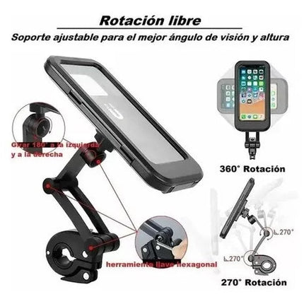 SOPORTE CELULAR PARA MOTO Y BICICLETA, UNA MANERA SEGURA Y CONVENIENTE DE USAR TU TELEFONO MIENTRAS CONDUCE