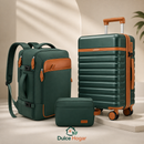 Juego de Equipaje de 3 Piezas – Valija de 20” + Mochila de 18” + Neceser