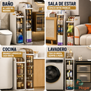 Organizador Estrecho con Cajones para Baño | Compacto, Impermeable, con Ruedas y Porta Pañuelos Integrado