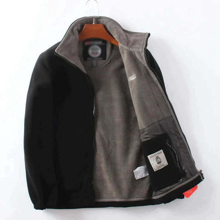 Chaqueta con capucha para hombre y forro de doble capa