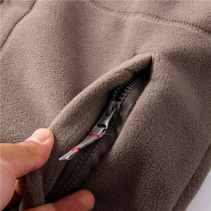 Chaqueta con capucha para hombre y forro de doble capa