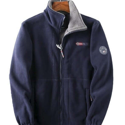 Chaqueta con capucha para hombre y forro de doble capa