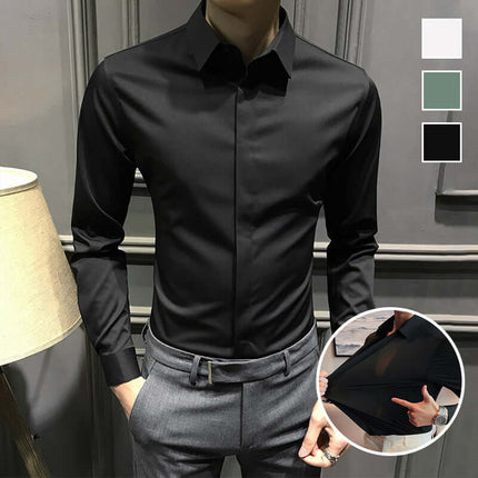 Camisa Masculina Sin Arrugas