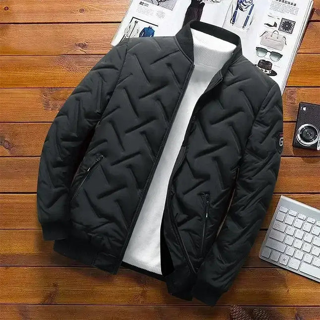 Chaqueta acolchada coreana para hombre: abrigo térmico cortavientos